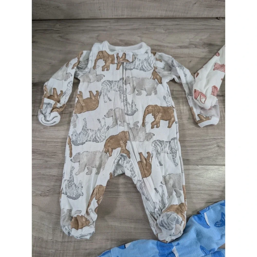 Carter's 3-Pack Boys Newborn Sleep Play Footed Pajamas Just One You